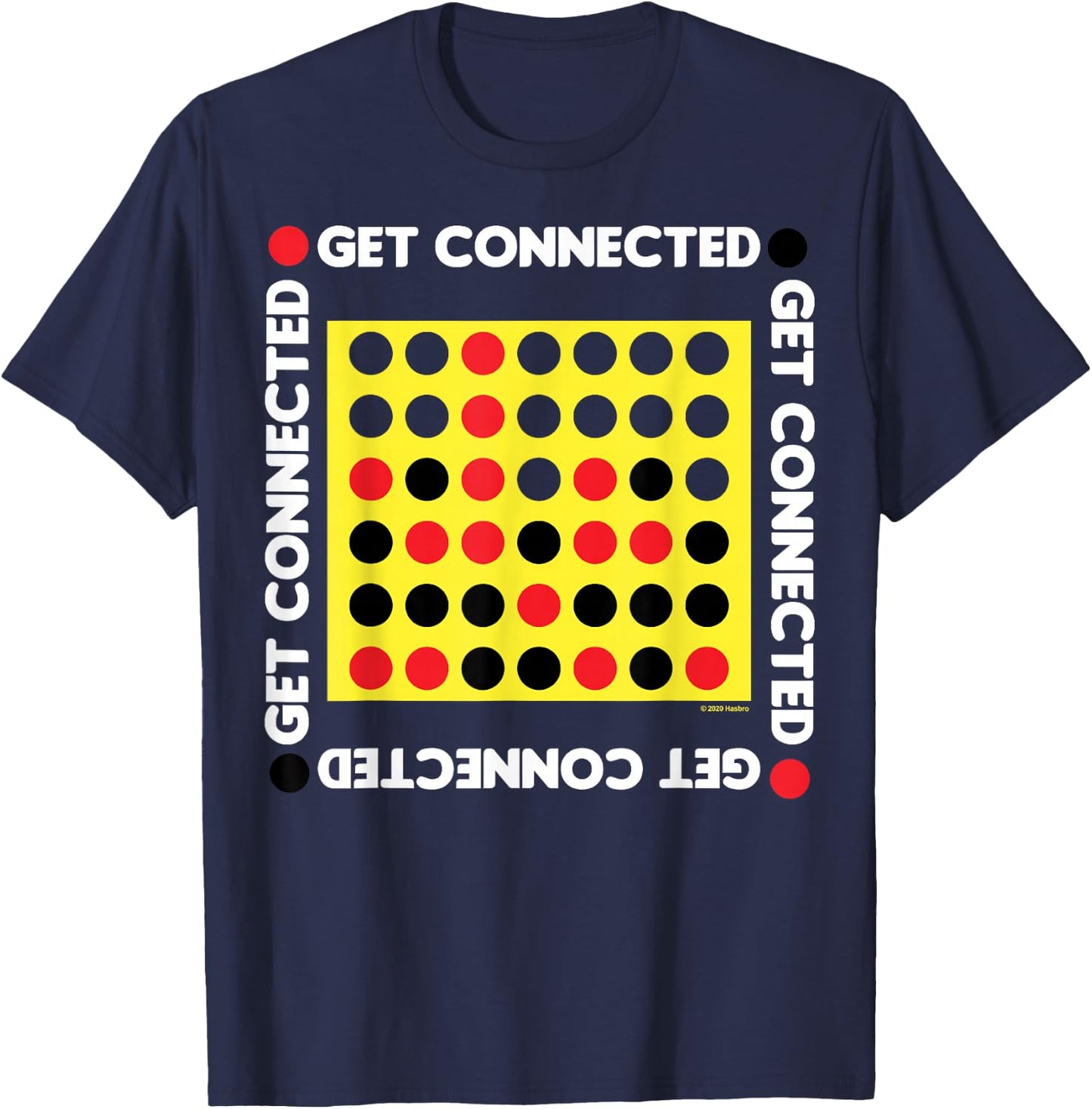 Connect Four Game Box Up T-Shirt - T-Shirt | Navy
