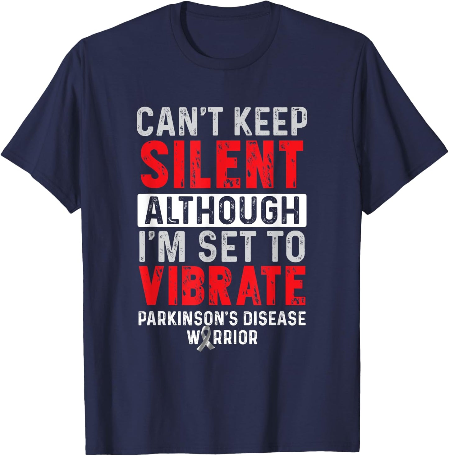Parkinsons Disease Awareness Warrior Survivor T-Shirt - T-Shirt | Navy