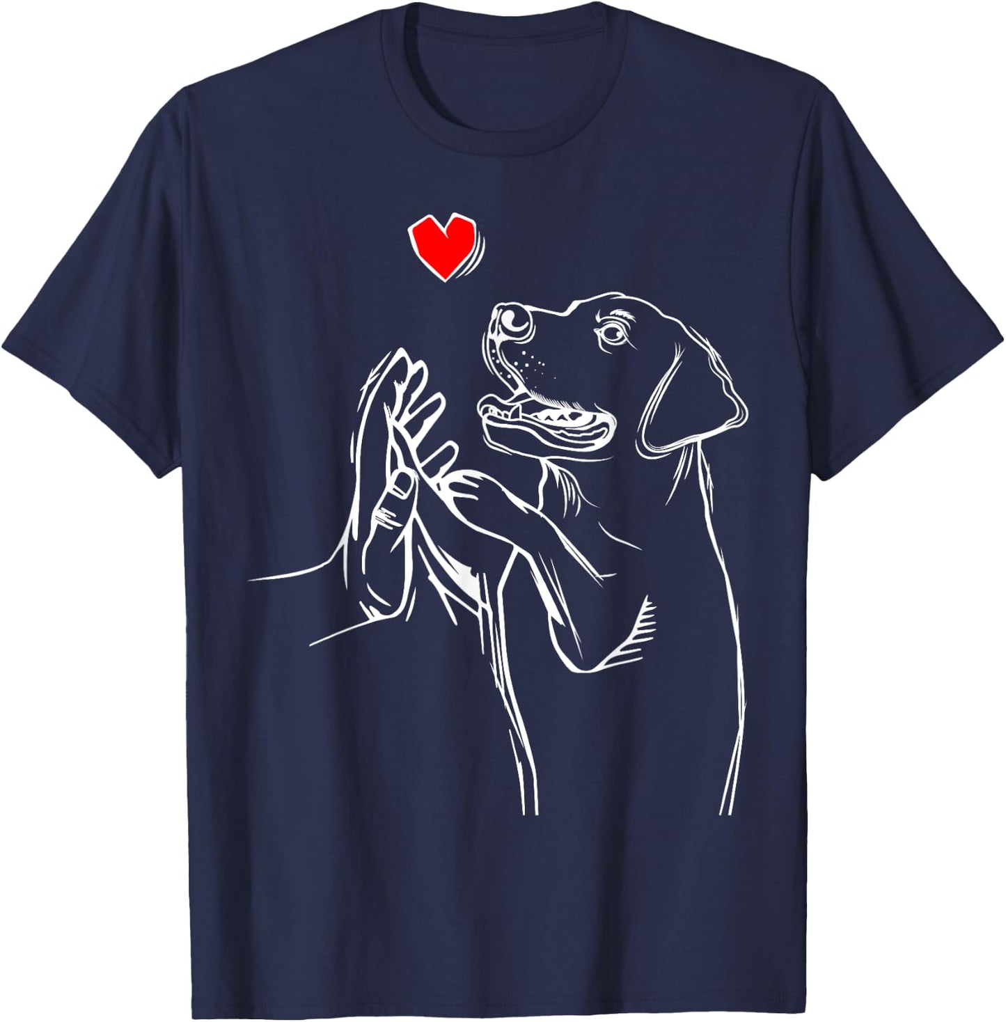 Labrador Retriever Love Golden Black Lab Dad Mom T-Shirt - T-Shirt | Navy
