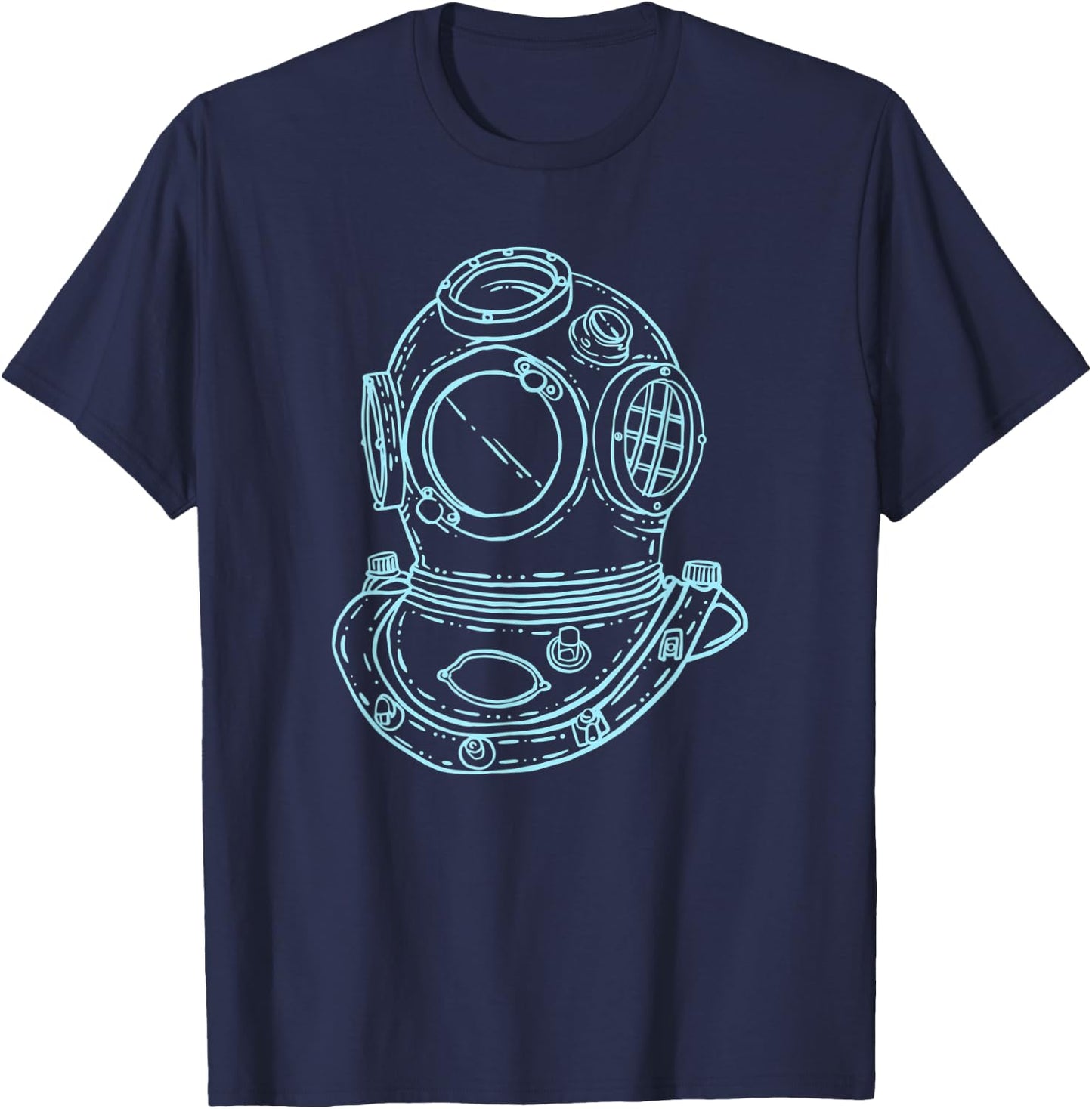 Scuba diving helmet T-Shirt - T-Shirt | Navy