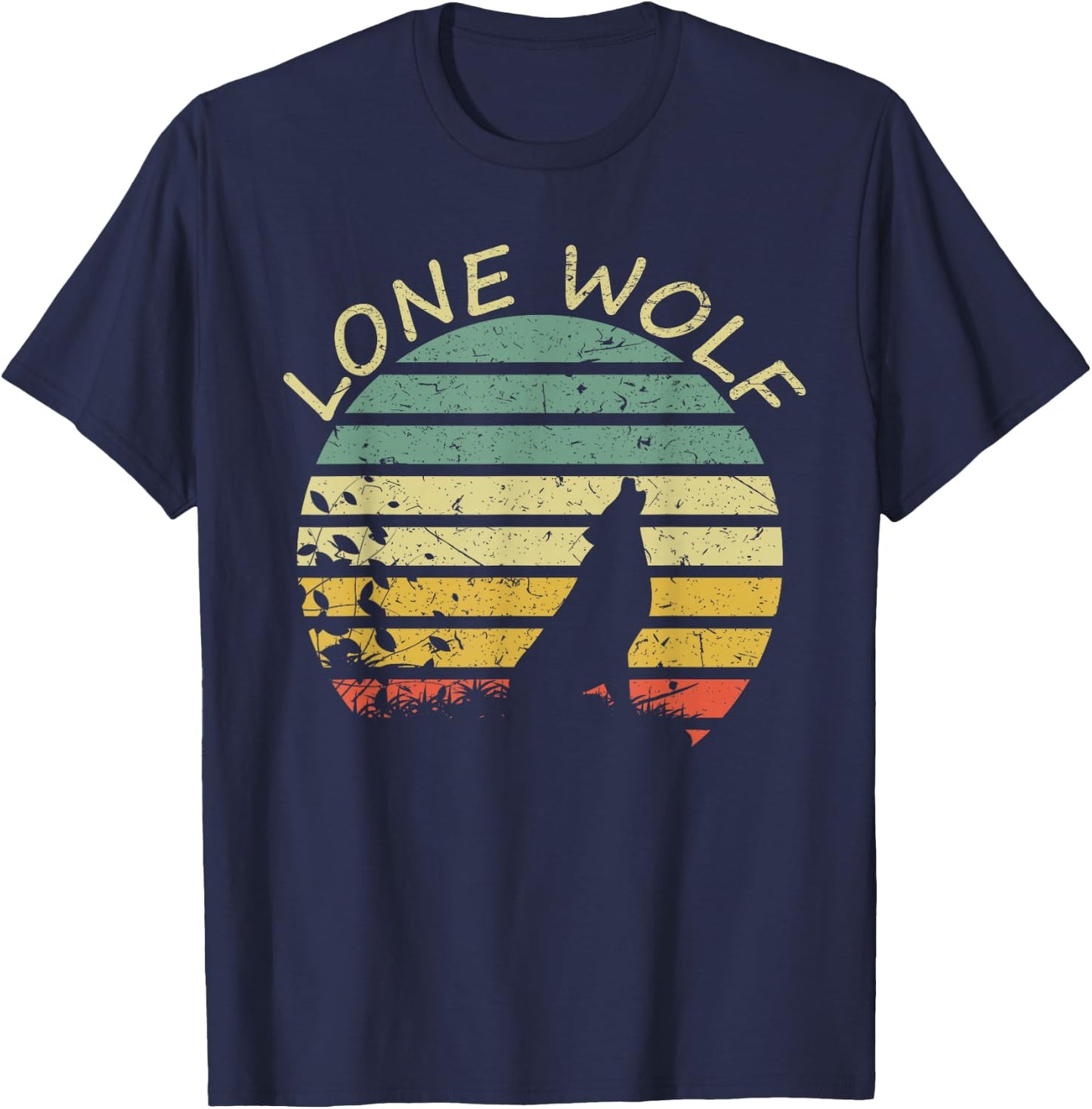 Vintage Lone Wolf T-Shirt - T-Shirt | Navy