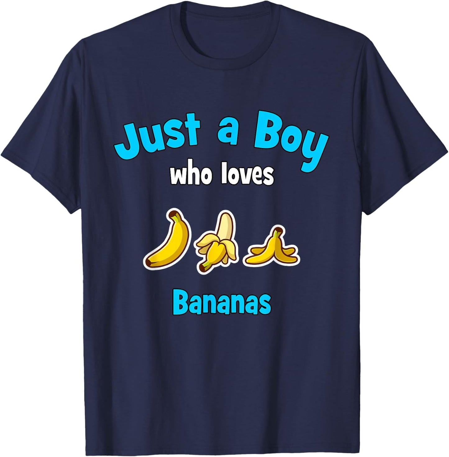 Banana Shirt for Boys | Children's Banana T-Shirt - T-Shirt | Navy