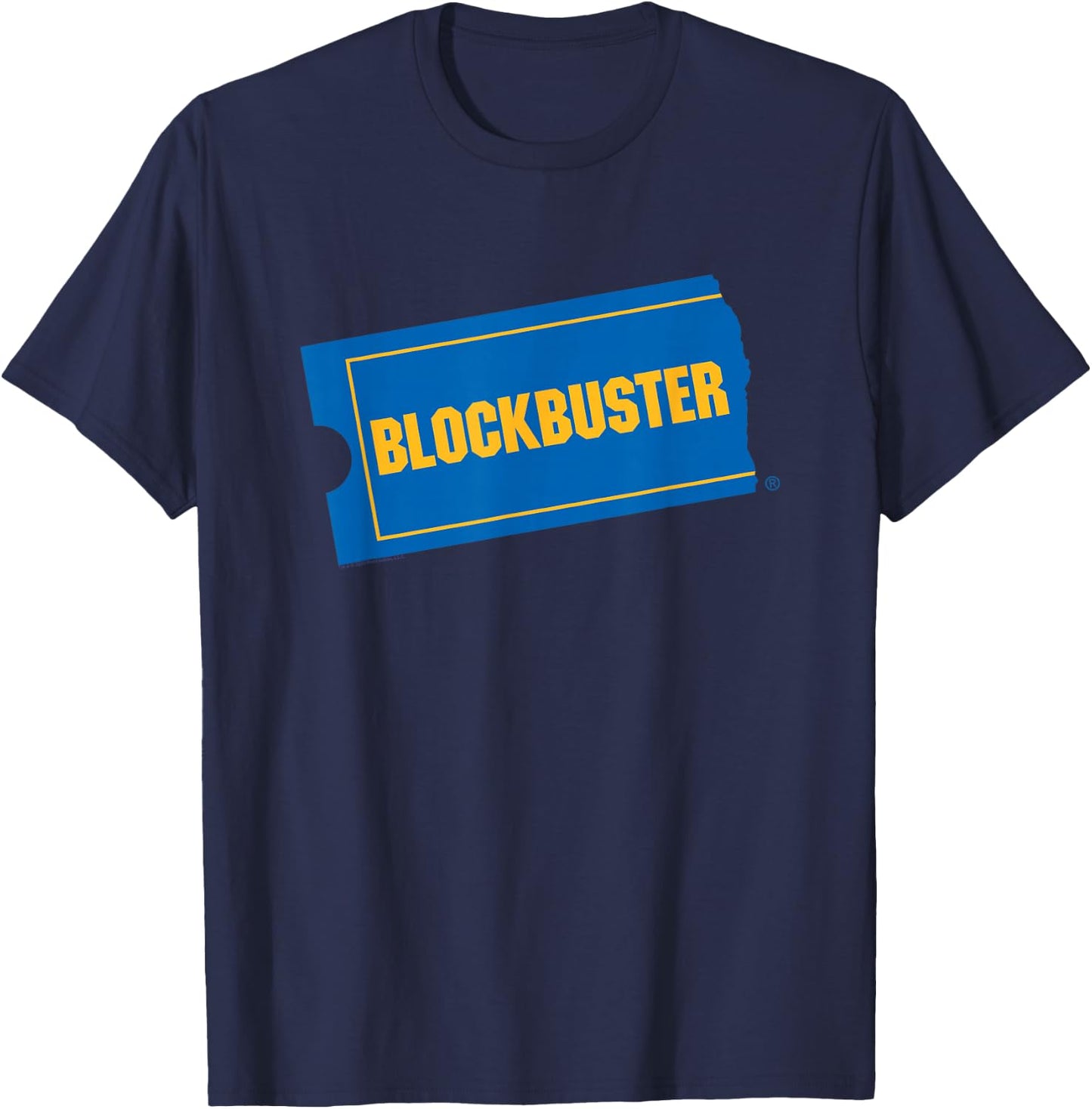 Blockbuster Be Kind. Rewind. Front & Back Retro Video Rental T-Shirt - T-Shirt | Navy