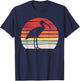 Catch Some Rays Vintage Retro Ibis Bird Graphic - Women's Adults Black Small Classic Fit Short Sleeve T-Shirt - T-Shirt | Navy