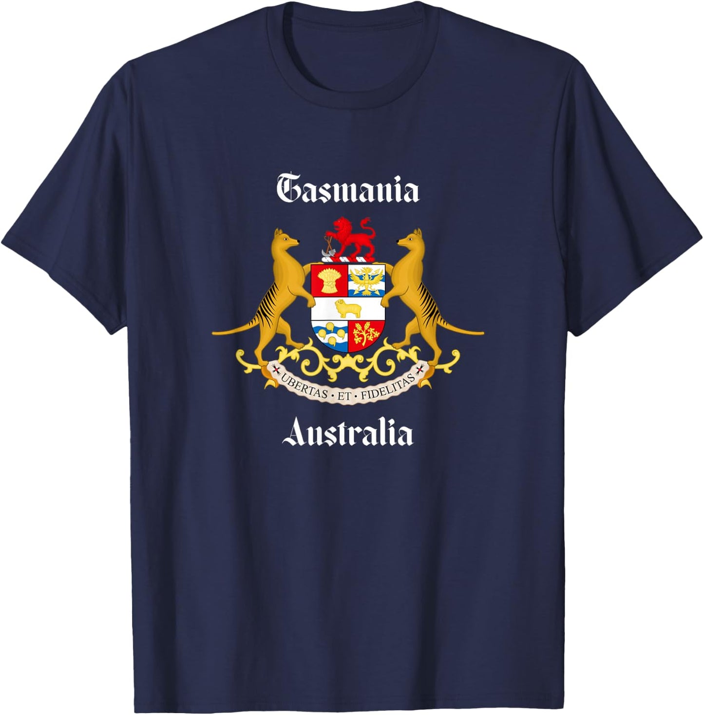 Coat of Arms - Tasmania T-Shirt - T-Shirt | Navy