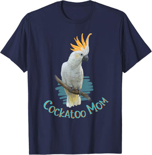 Pet Cockatoo Parrot Bird Mom Tropical Gift T-Shirt - T-Shirt | Navy
