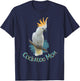 Pet Cockatoo Parrot Bird Mom Tropical Gift T-Shirt - T-Shirt | Navy