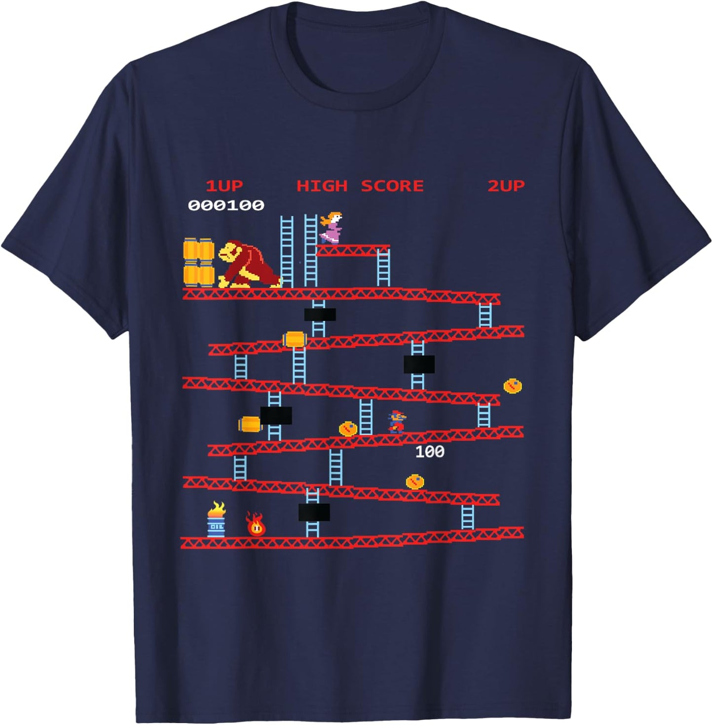 Gaming Arcade Retro Video Game Console Vintage Gamer Gifts T-Shirt - T-Shirt | Navy