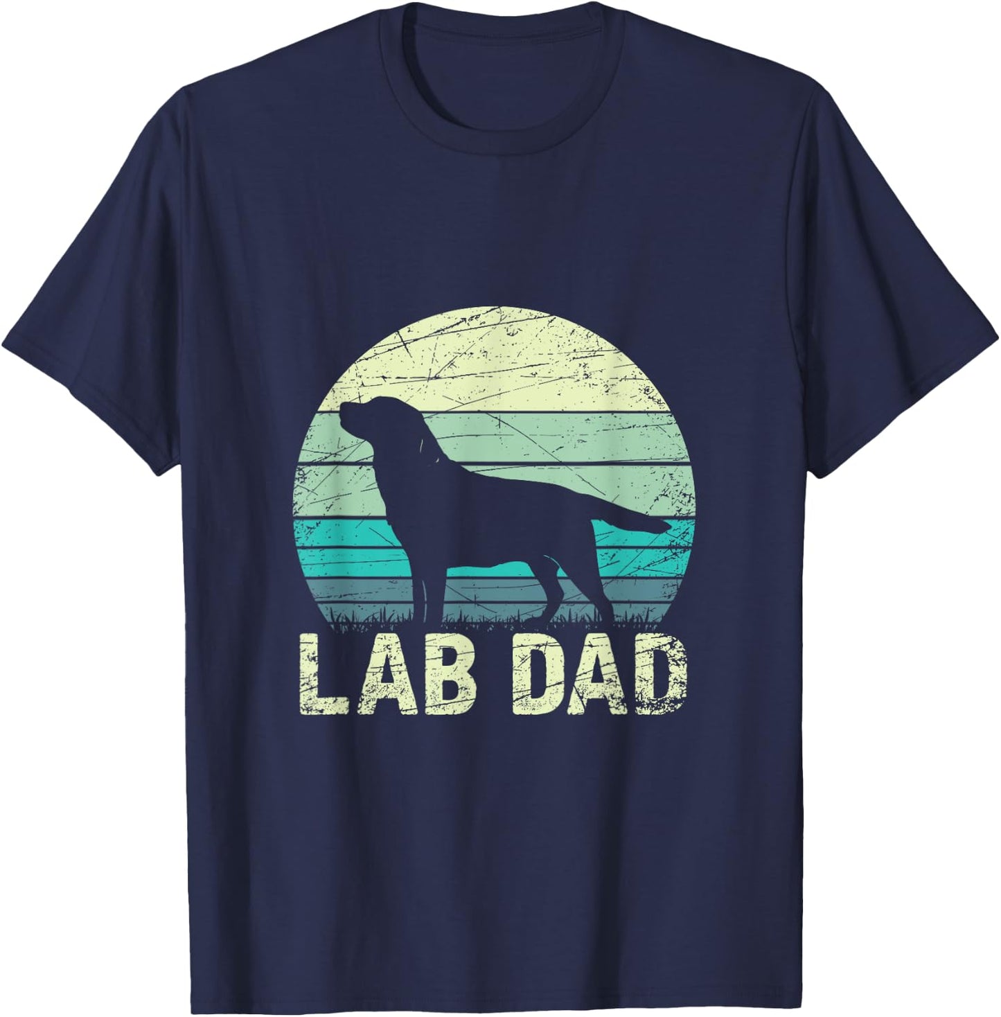 Lab Dad Labrador T-Shirt - T-Shirt | Navy