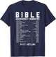 Bible Emergency Numbers Verse God Jesus Faith Christian Gift T-Shirt - T-Shirt | Navy