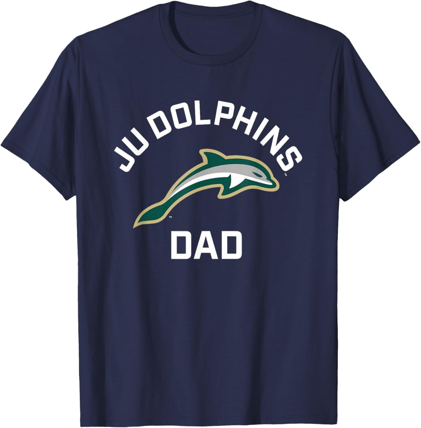 Jacksonville University Dolphins Arched Dad T-Shirt - T-Shirt | Navy