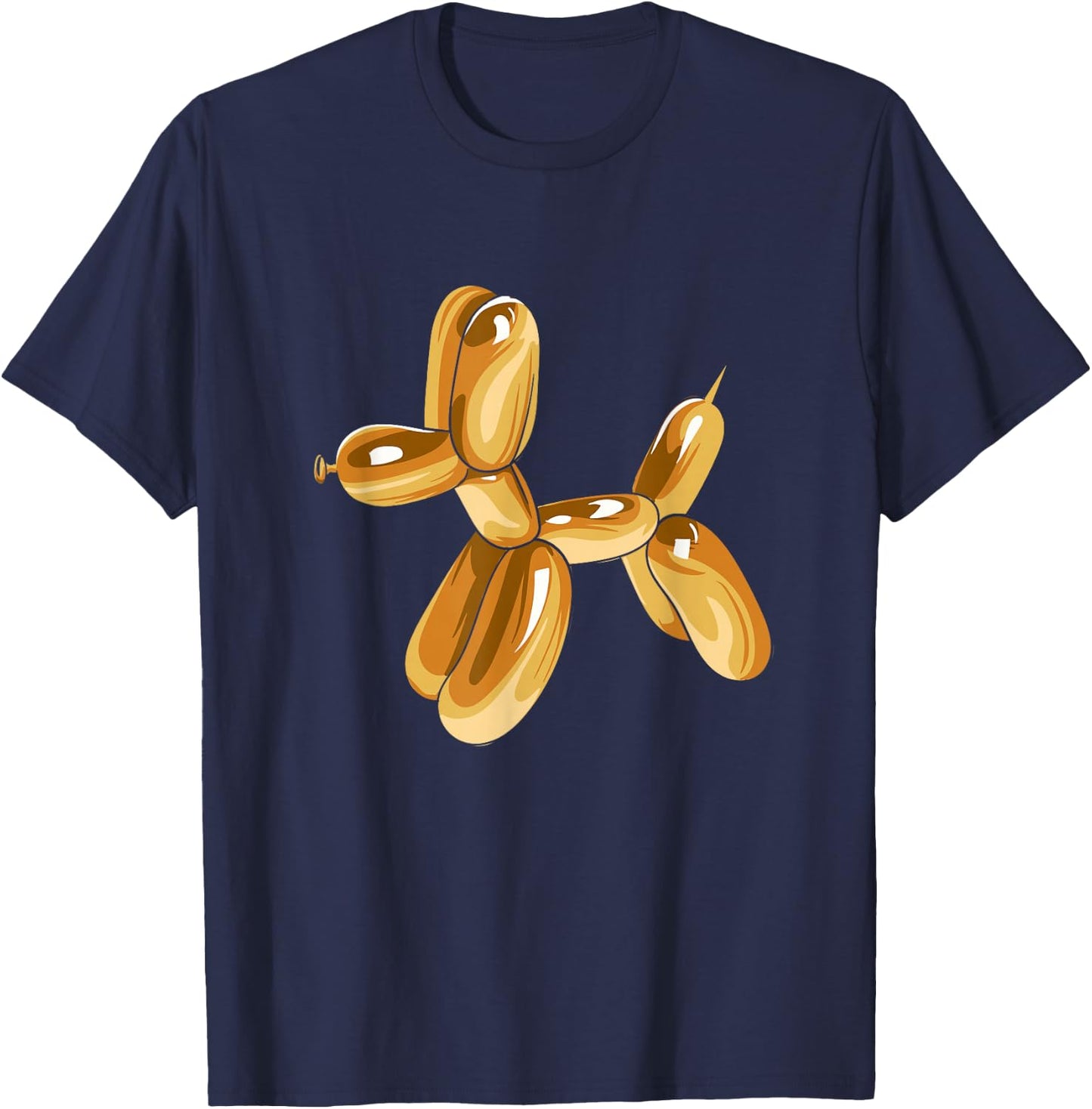 Balloon Dog Silver T-Shirt - T-Shirt | Navy