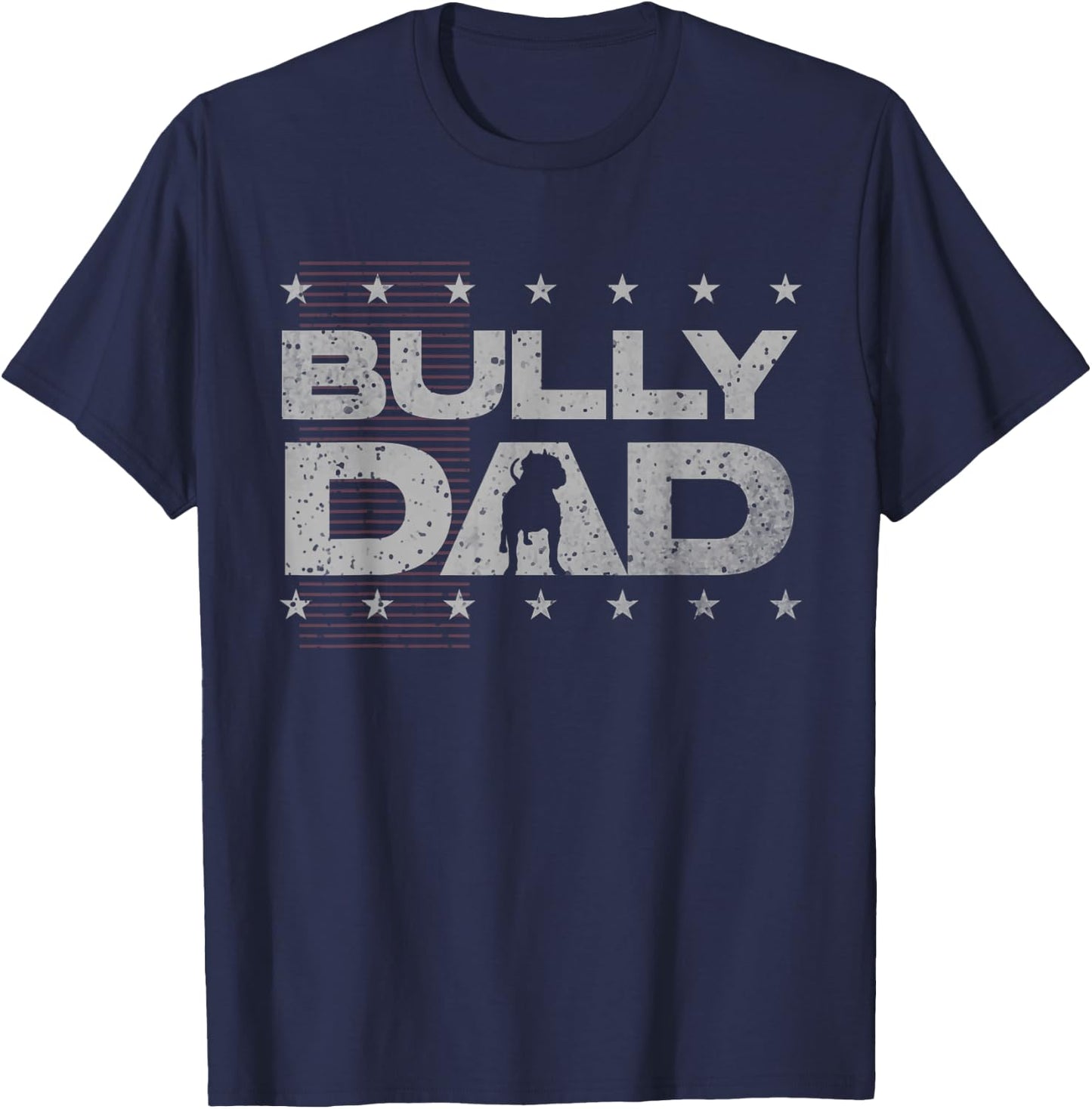 Bully dog lover or american bulldog or American Bully T-Shirt - T-Shirt | Navy