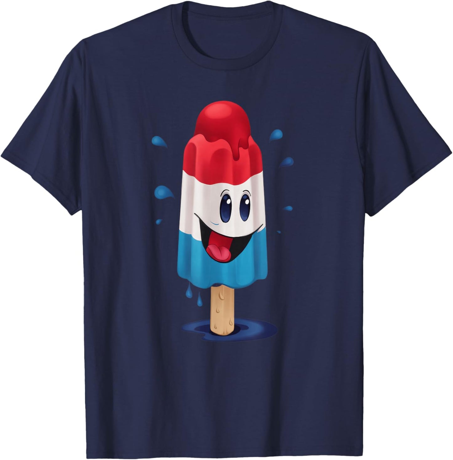 Kawaii Funny Rocketpop Ice Pop Treat Gift Men Women Kids T-Shirt - T-Shirt | Navy