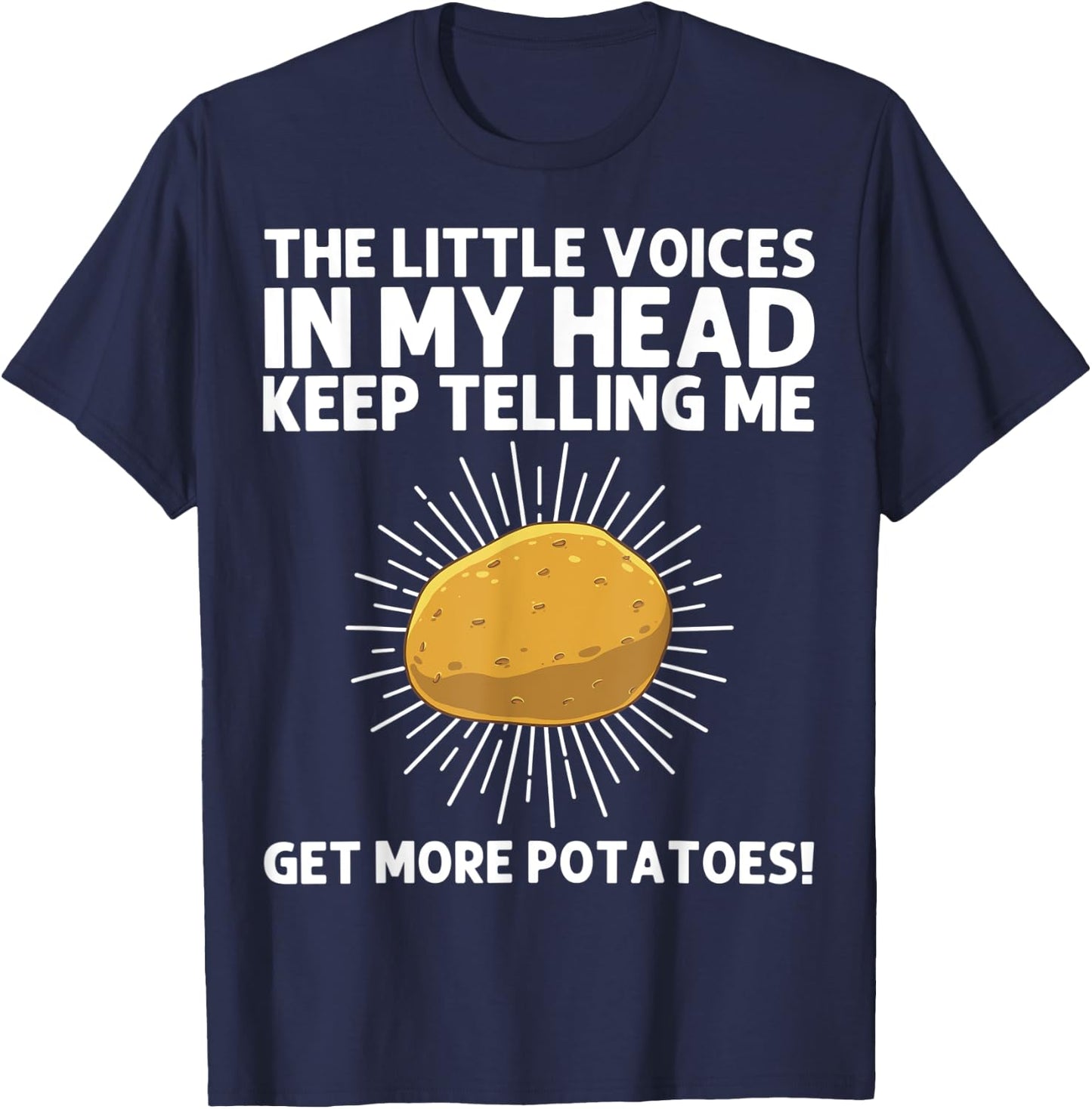 Funny Potato Gift Women Cute Potato Tater Spud Lover T-Shirt - T-Shirt | Navy