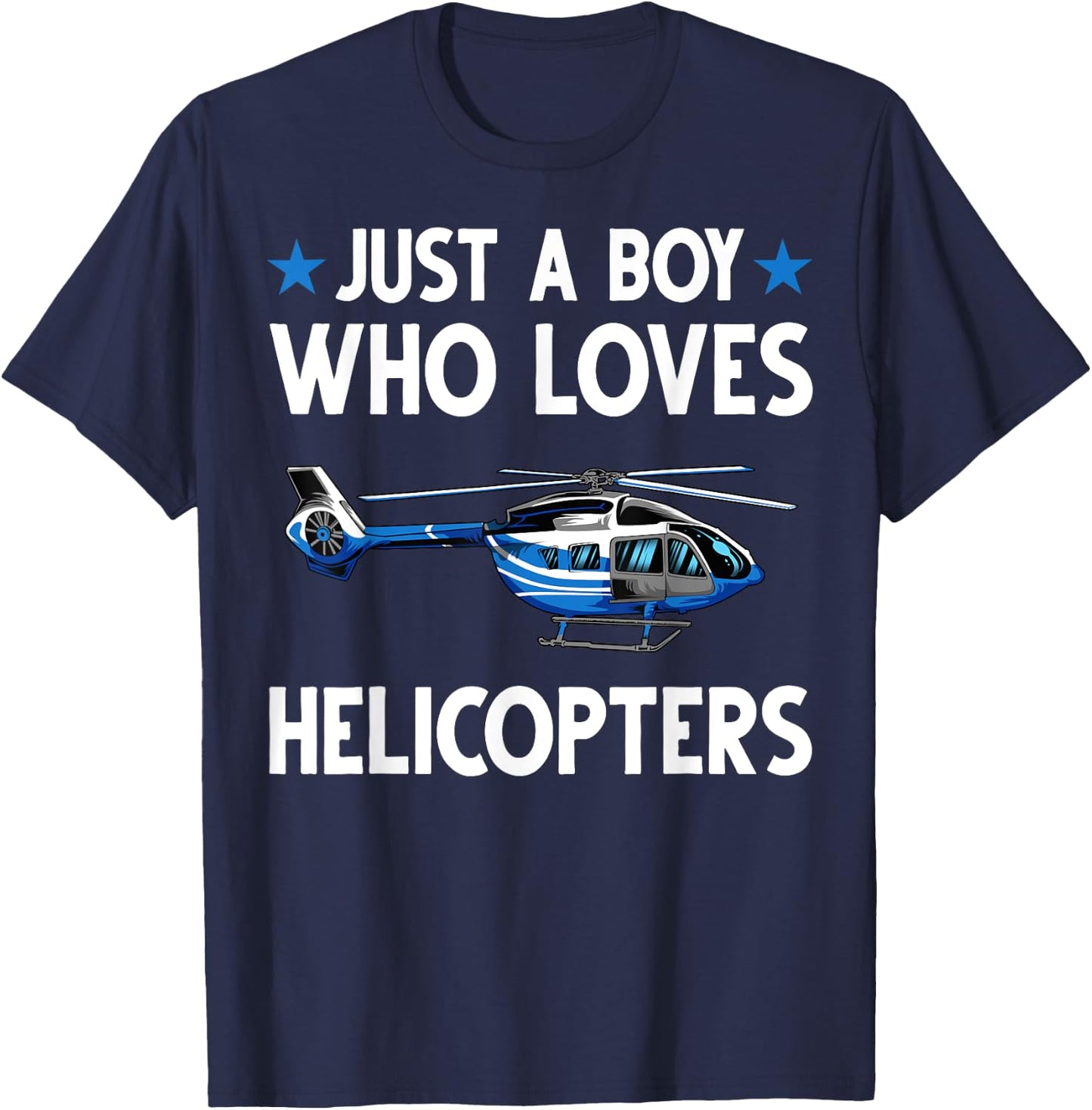 Funny Helicopter Gift Boys Toddler Kids Men Pilot Aviator T-Shirt - T-Shirt | Navy