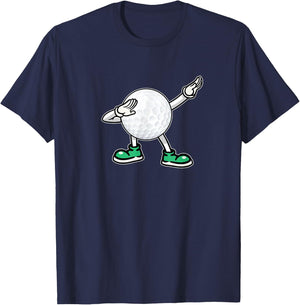 Dabbing Golf Ball Kids Boys Dab Dance Golfing T-Shirt - T-Shirt | Navy