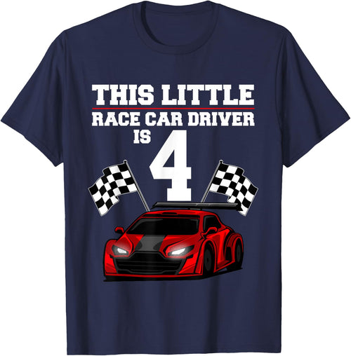 Funny 4th Birthday Gift Boys 4 Years Old Race Car Drivers