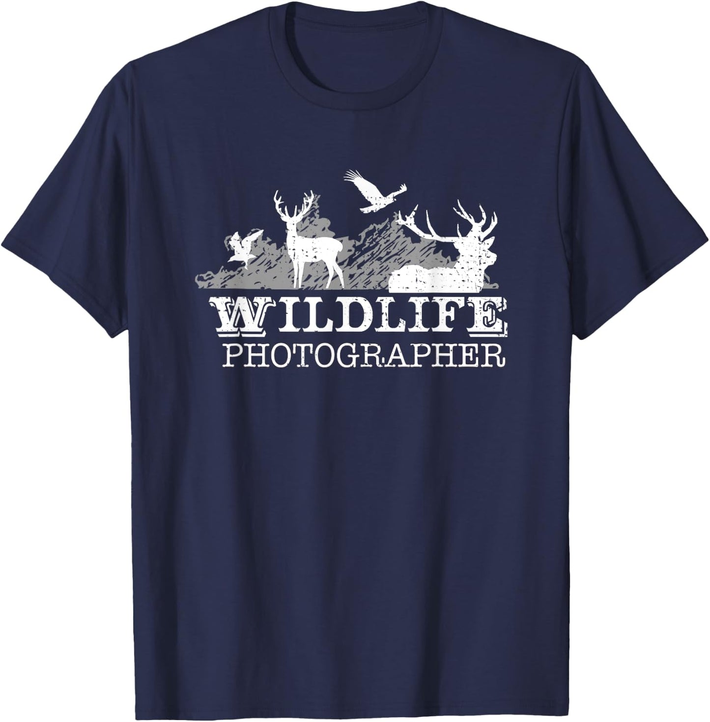 Wildlife Photographer Animals shirt T-Shirt - T-Shirt | Navy