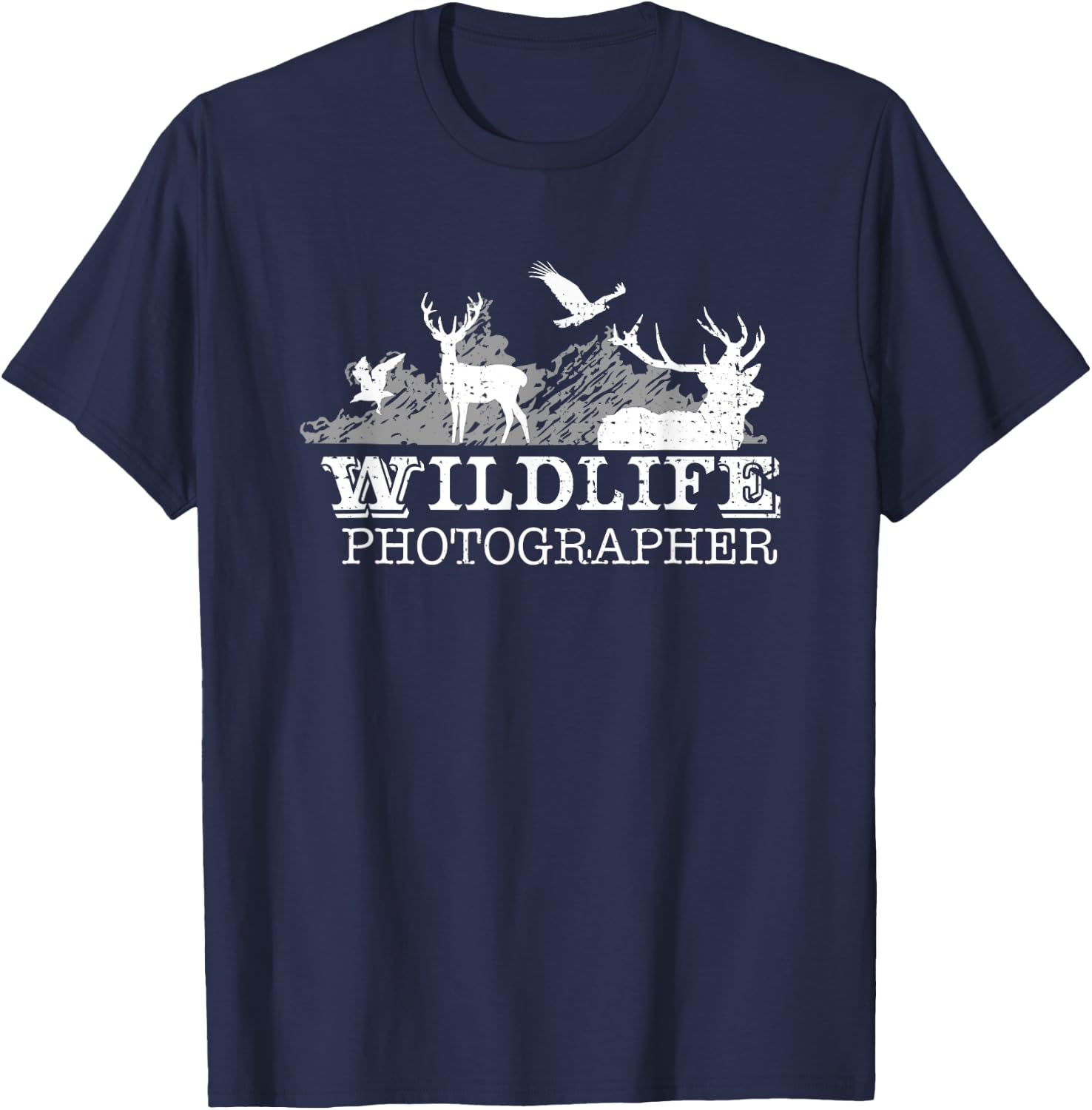 Wildlife Photographer Animals shirt T-Shirt - T-Shirt | Navy