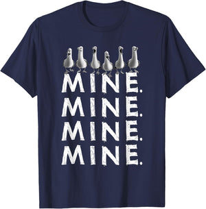Disney Pixar Finding Nemo Iconic Seagulls Mine Mine Mine T-Shirt - T-Shirt | Navy