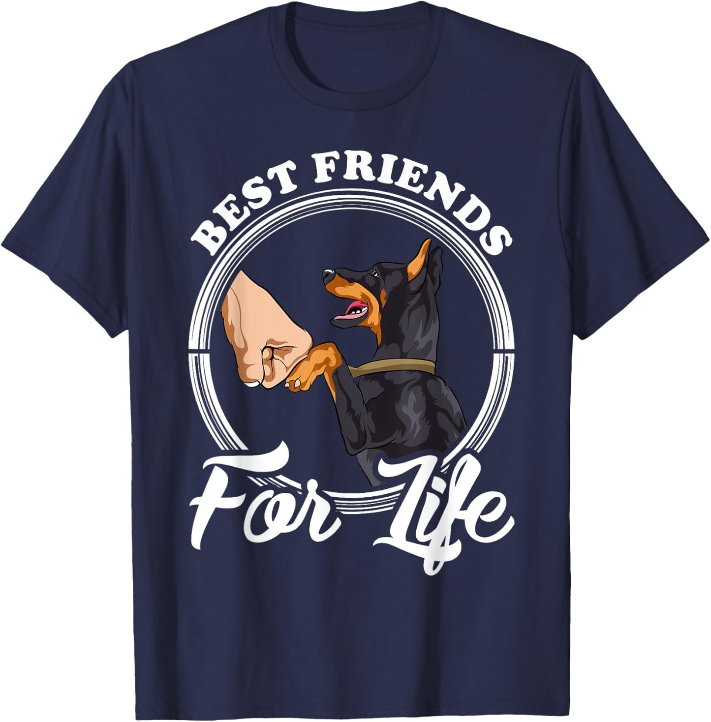 Doberman Pinscher Shirt Funny Doberman Lover T-Shirt - T-Shirt | Navy