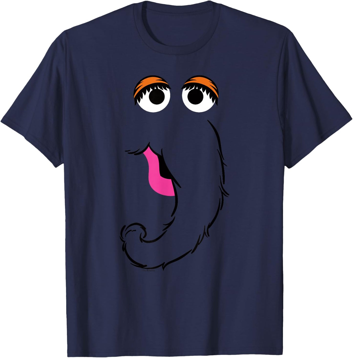 Sesame Street Snuffleupagus Face Halloween Costume T-Shirt - T-Shirt | Navy