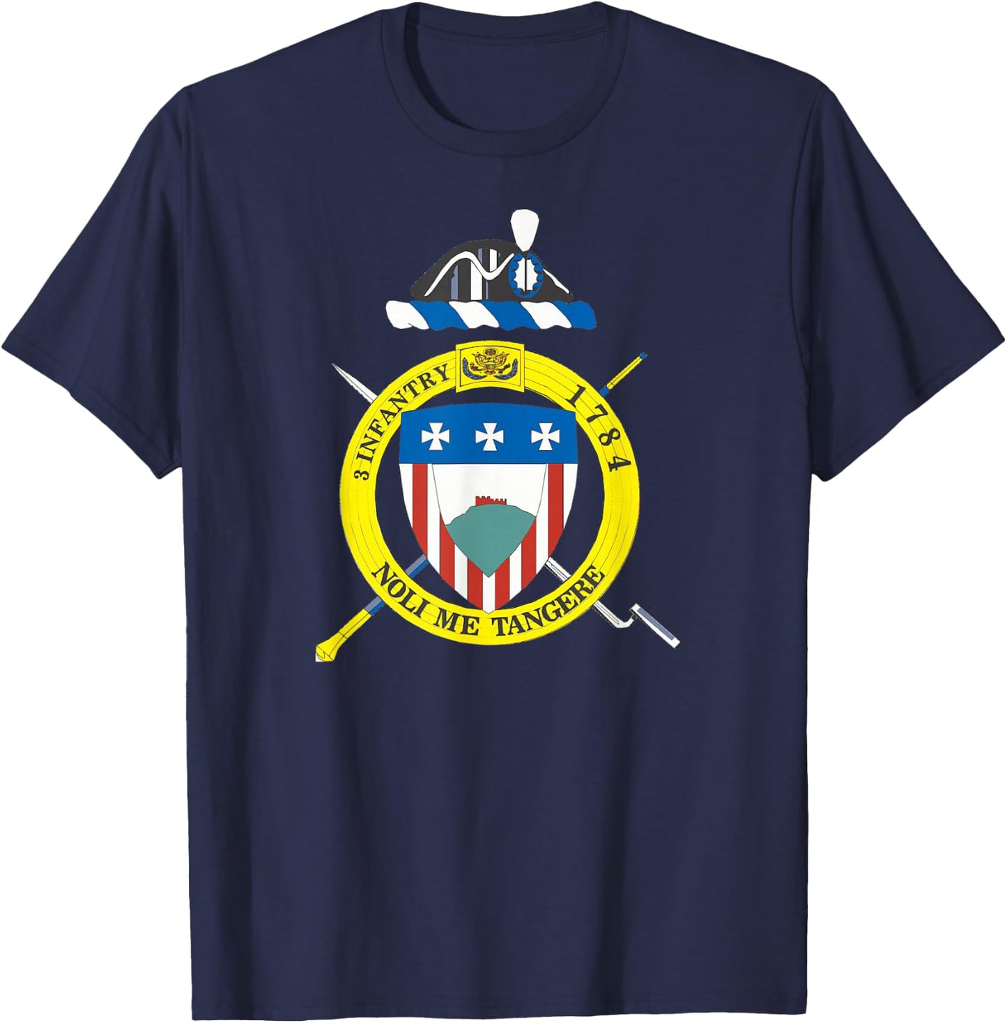 Old Guard 3rd Infantry Regiment Crest cen T-Shirt - T-Shirt | Navy