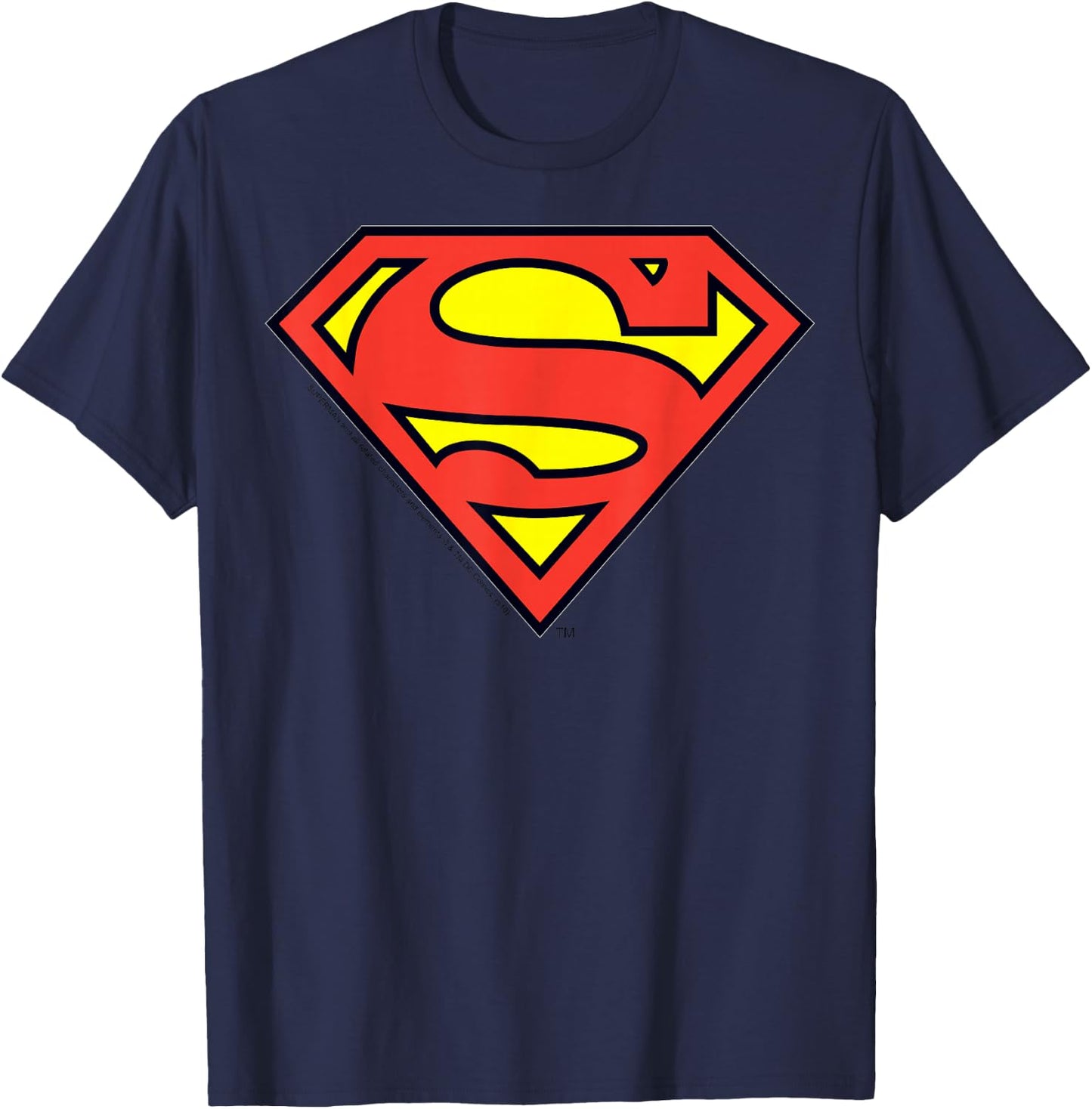 DC Comics Superman Classic Chest Logo Small T-Shirt - T-Shirt | Navy