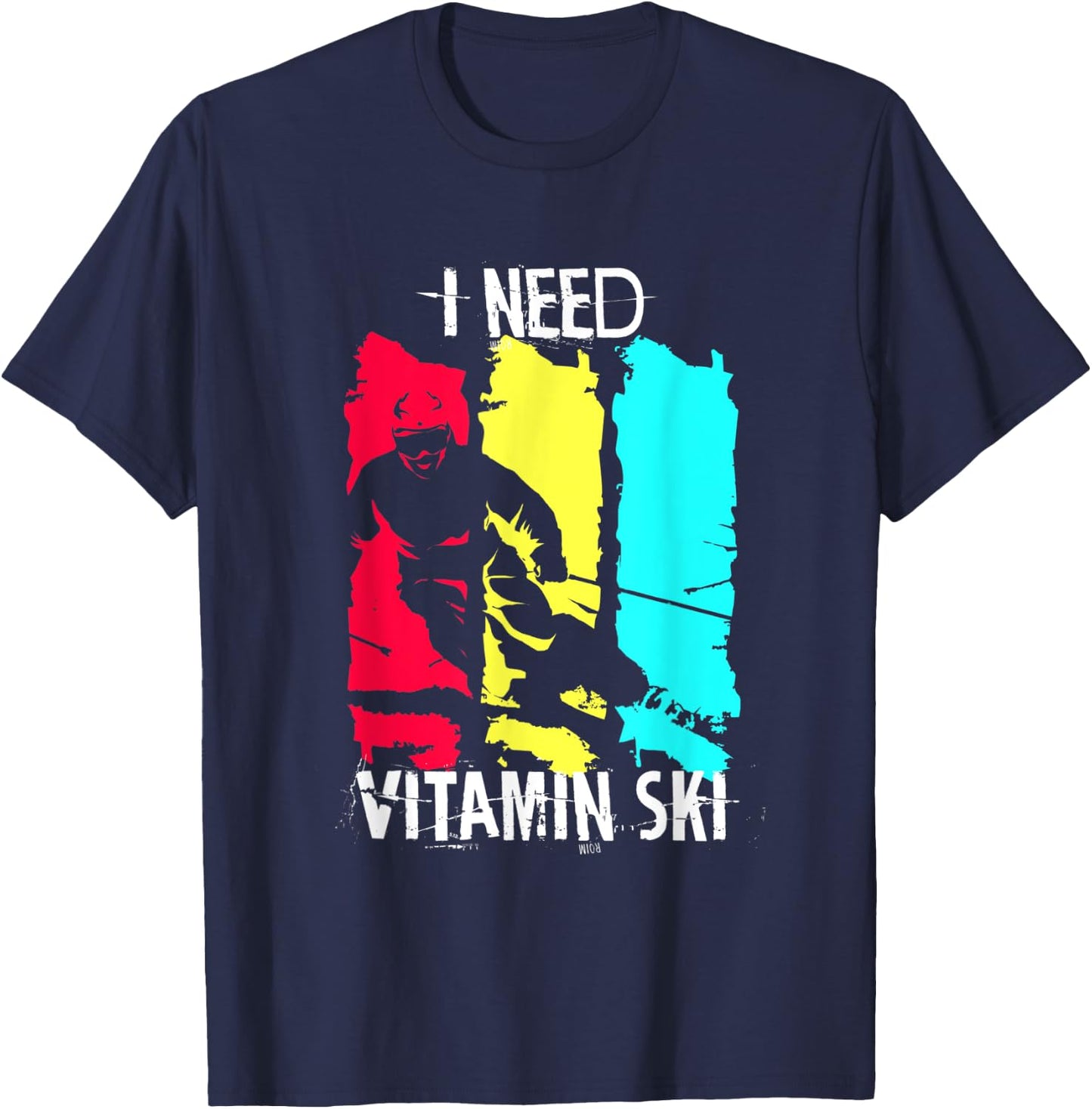 I Need Vitamin Ski T-Shirt - T-Shirt | Navy