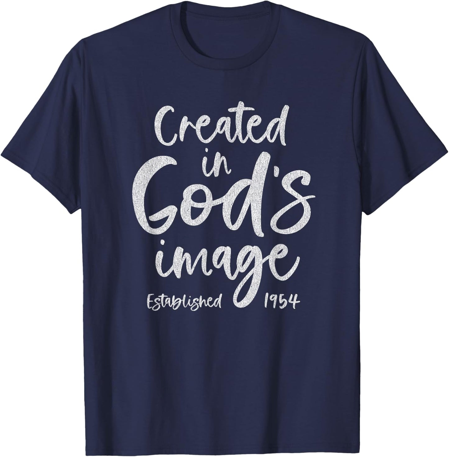 71 Year Old Christian Jesus and God 71st Birthday T-Shirt - T-Shirt | Navy
