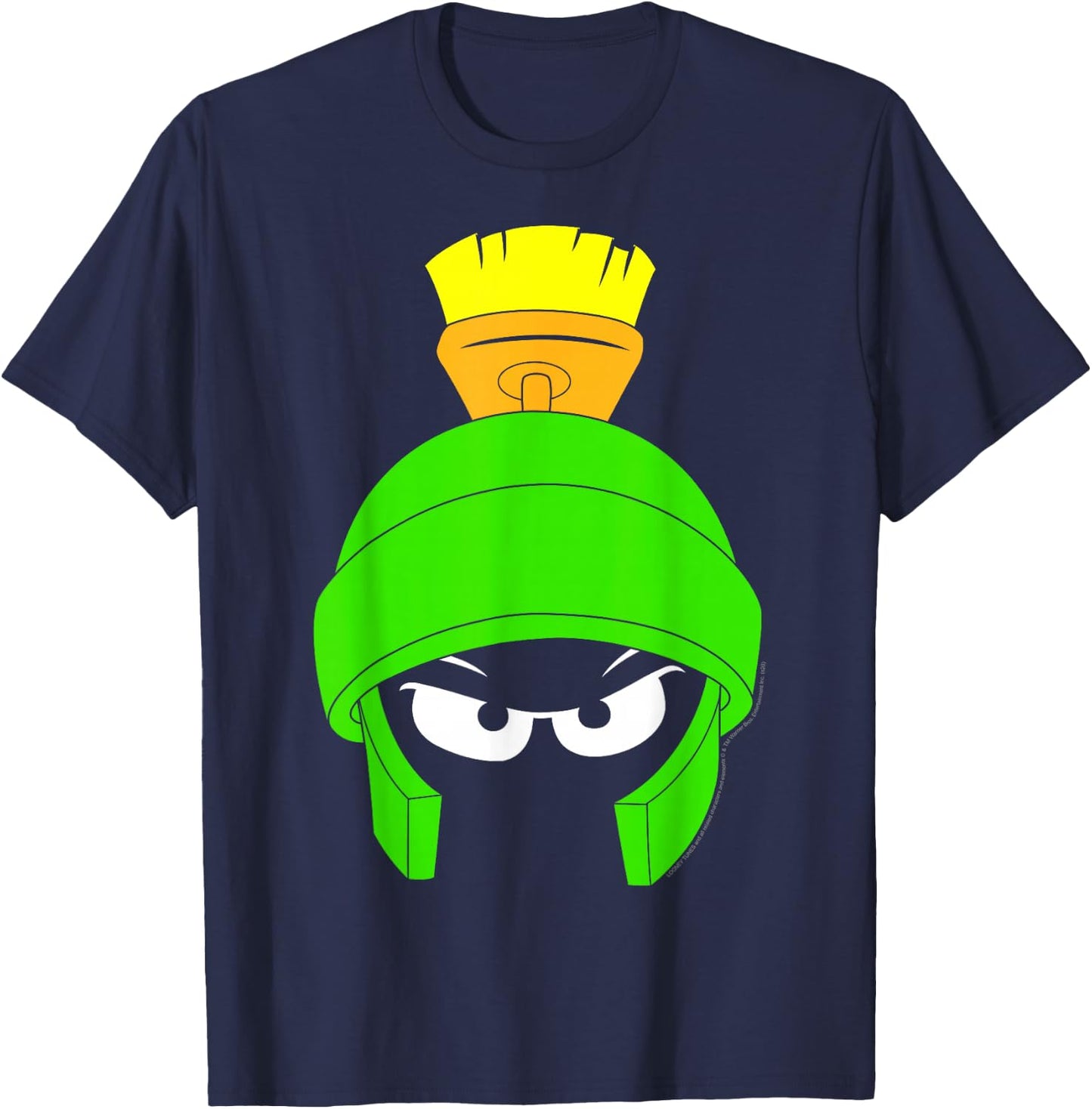 Looney Tunes Marvin The Martian Dark Big Face T-Shirt - T-Shirt | Navy