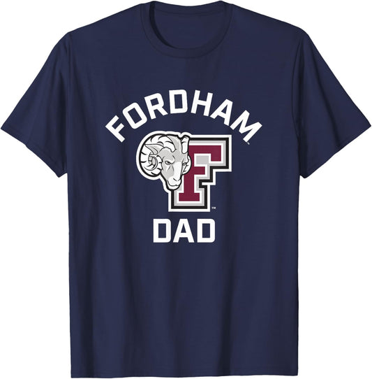 Fordham University Rams Arched Dad T-Shirt - T-Shirt | Navy