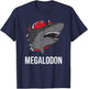 Megalodon Meg Funny Prehistoric Ocean Megatooth Shark Lover T-Shirt - T-Shirt | Navy