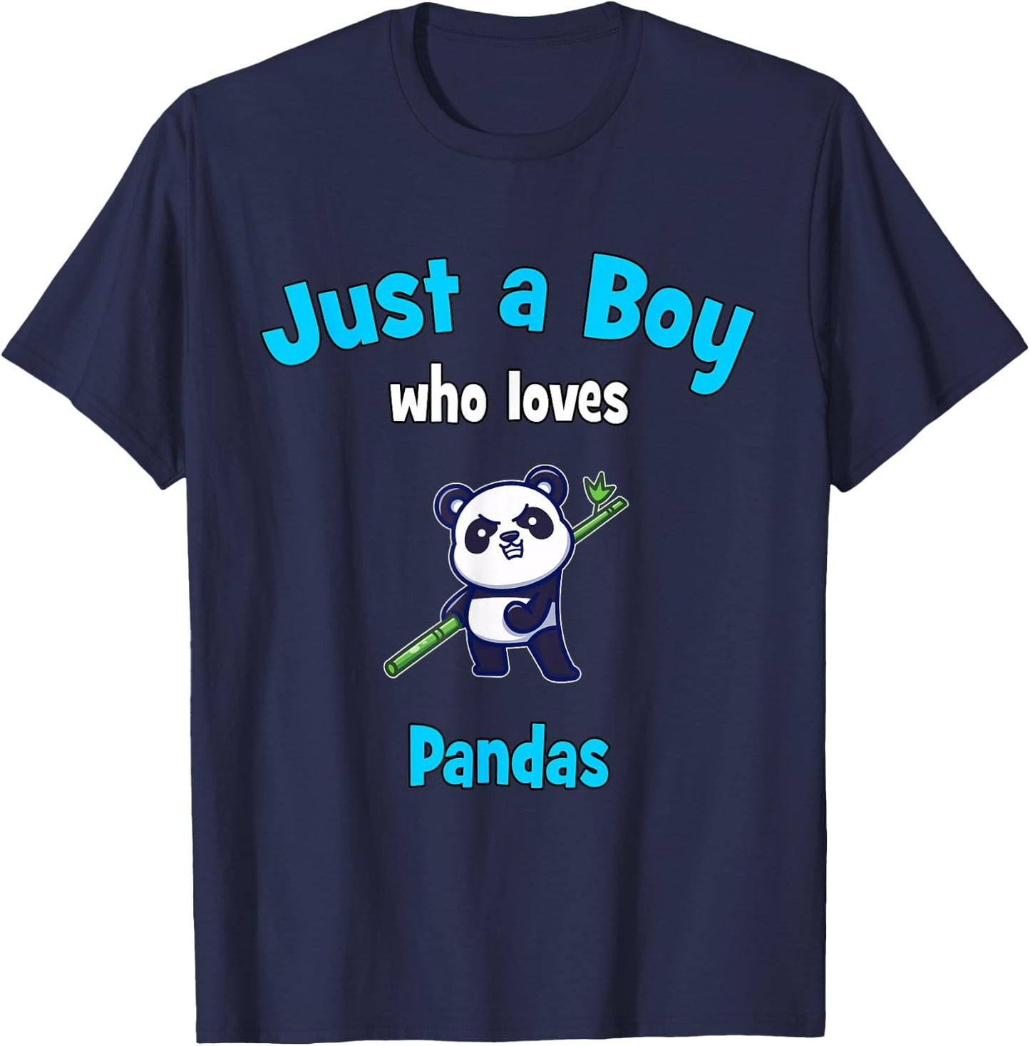 Panda Shirt for Boys | Kids Panda T-Shirt - T-Shirt | Navy