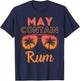 May Contain Rum Funny Summer Beach Vacation Men Women T-Shirt - T-Shirt | Navy