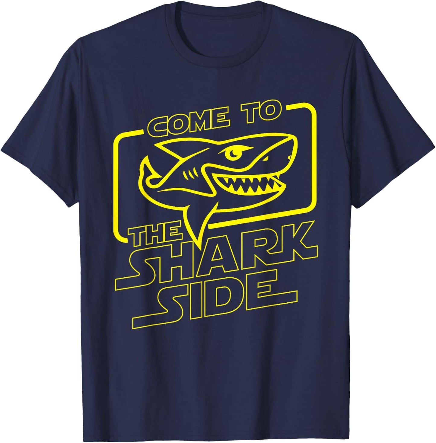 Come To The Shark Side - Funny Shark Lover Ocean Wildlife T-Shirt - T-Shirt | Navy