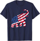 Cute Trump Gift | Proud American Flag Elephant Women T-Shirt - T-Shirt | Navy