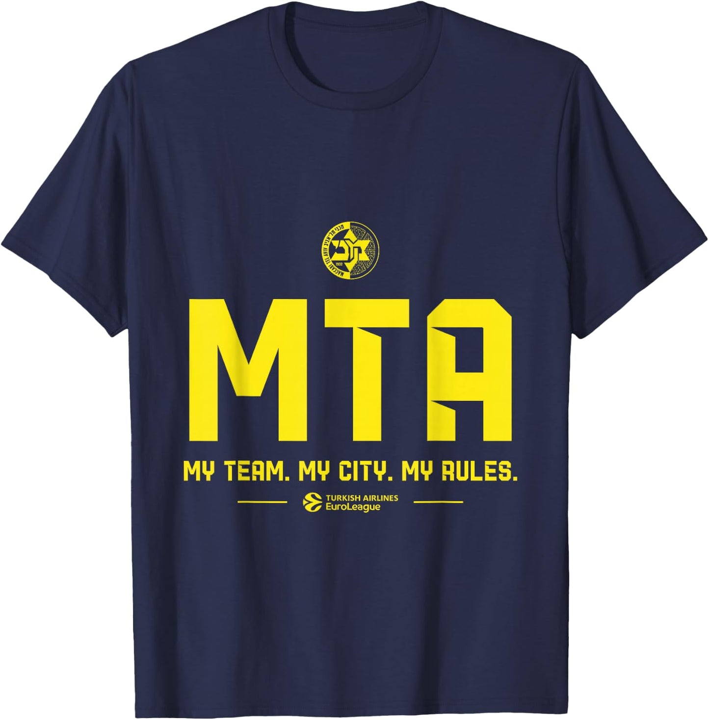 Teams - Maccabi Playtika Tel Aviv (Blue) T-Shirt - T-Shirt | Navy