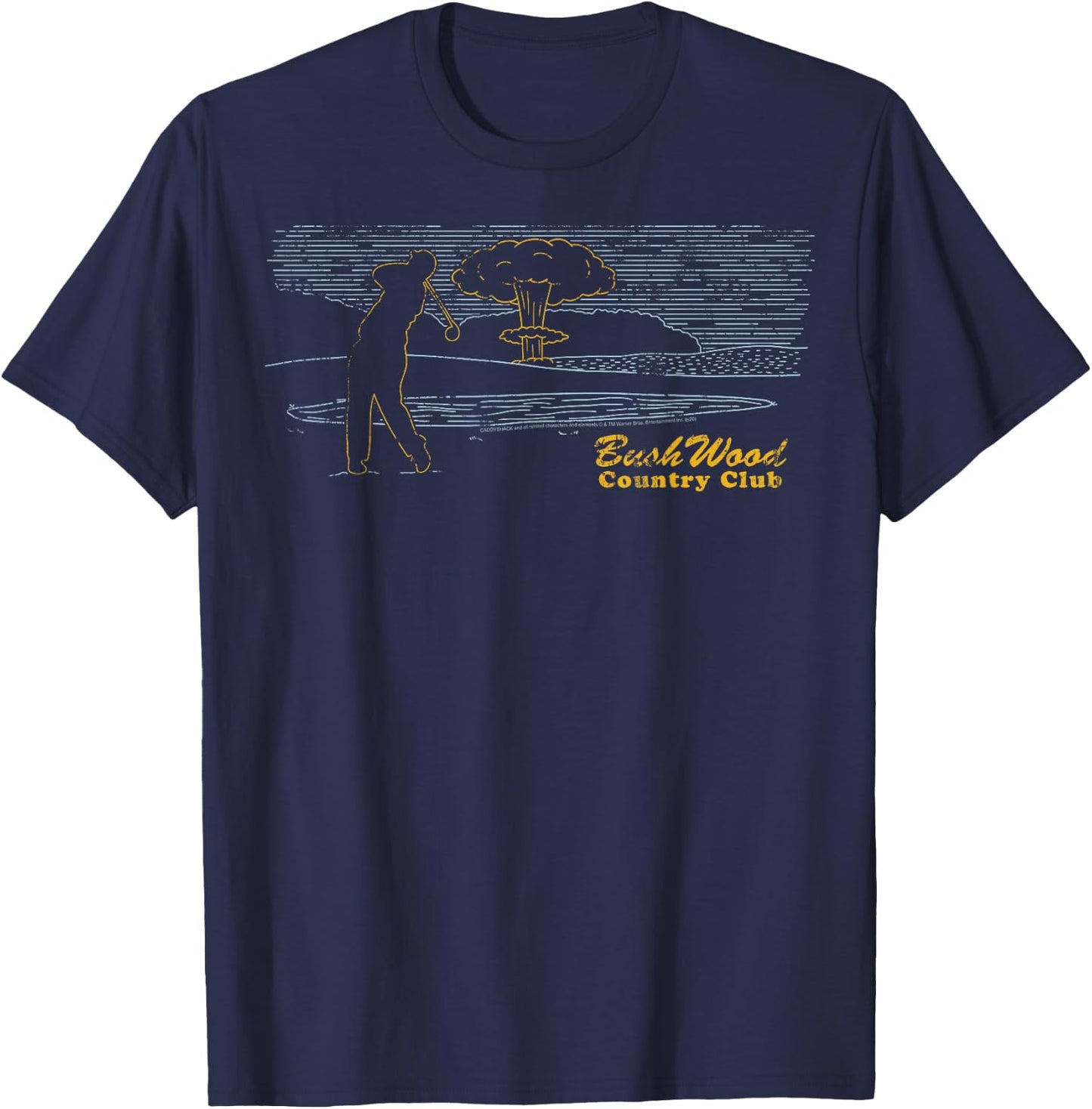 Caddyshack Bushwood Country Club Explosion T-Shirt - T-Shirt | Navy