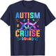 Autism Awareness Month Autism Cruise Squad 2025 Family T-Shirt - T-Shirt | Navy