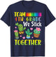 Cactus Students To School Team 4th Grade We Stick Together T-Shirt - T-Shirt | Navy