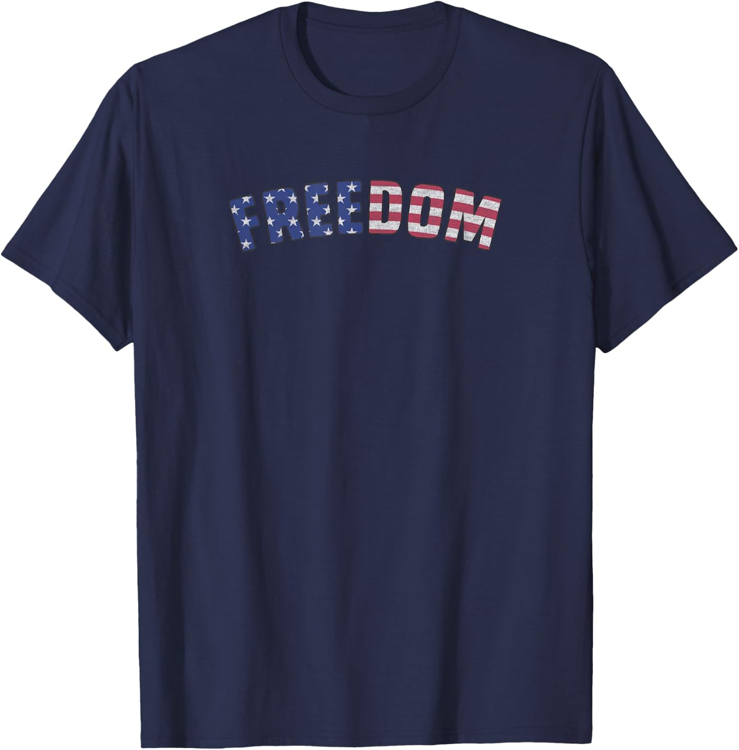 Americana Red White and Blue Freedom T-Shirt - T-Shirt | Navy