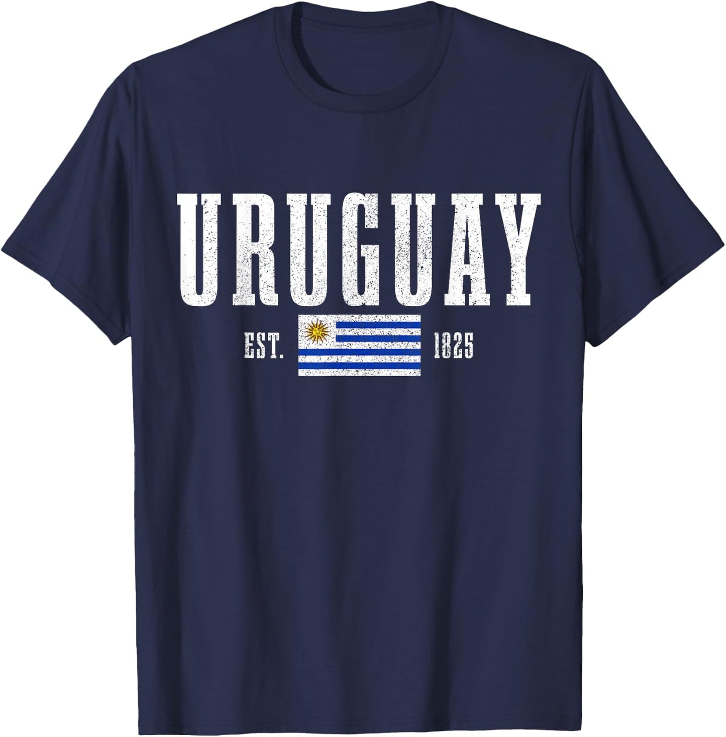 Uruguay Est. 1825 Uruguay Flag Roots Pride T-Shirt - T-Shirt | Navy