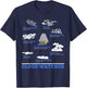 Cloud Watcher Cloud Types Science Student Teacher Cute Faces Women Girls Kids T-Shirt - T-Shirt | Navy