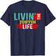 Livin' The JUSTIN Life Name JUSTIN T-Shirt - T-Shirt | Navy