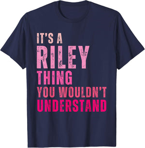 It's A Riley Thing You Wouldn't Understand Riley Vintage T-Shirt - T-Shirt | Navy