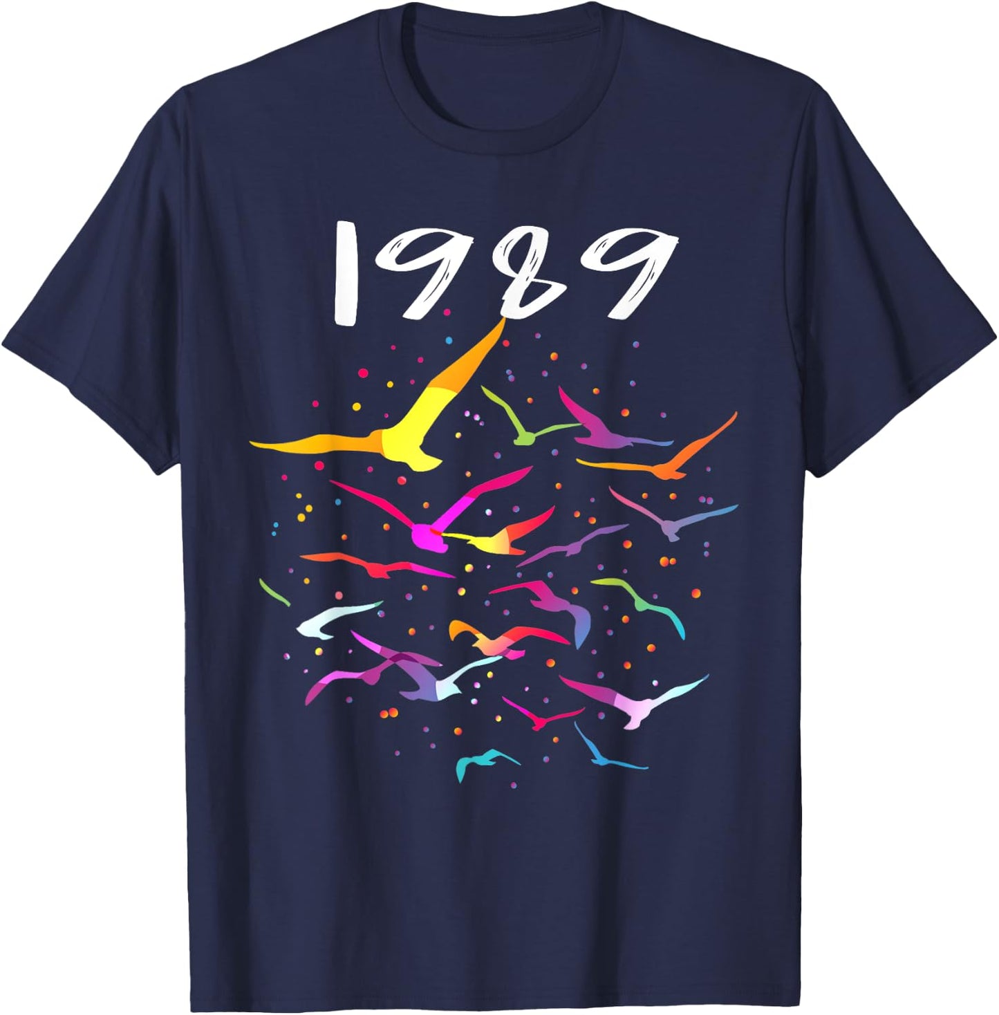 Seagull in the Sky Flock of Seagulls 1989 T-Shirt - T-Shirt | Navy
