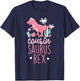 Cousin Saurus Rex Dinosaur Kids T-Shirt - T-Shirt | Navy