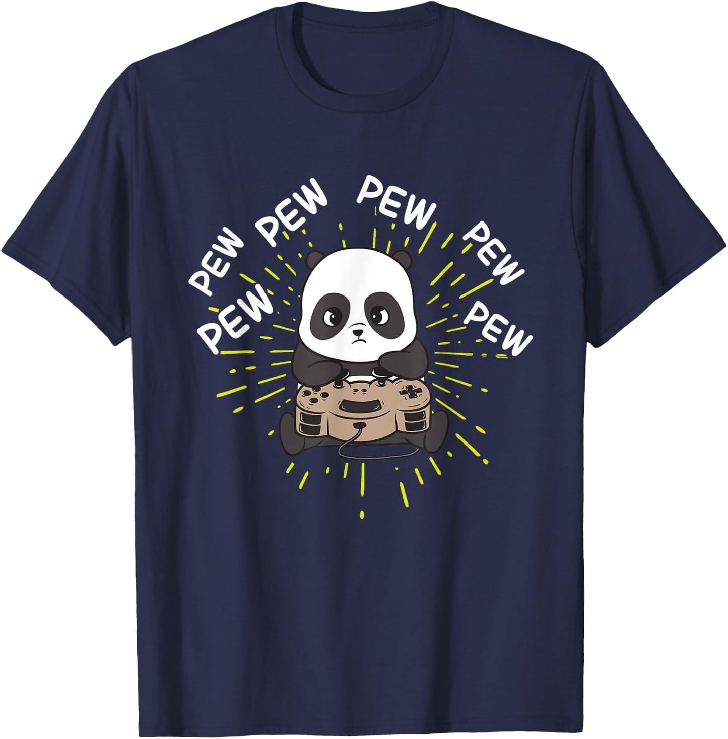 Gaming Panda Shirt | Gaming Panda T-Shirt - T-Shirt | Navy
